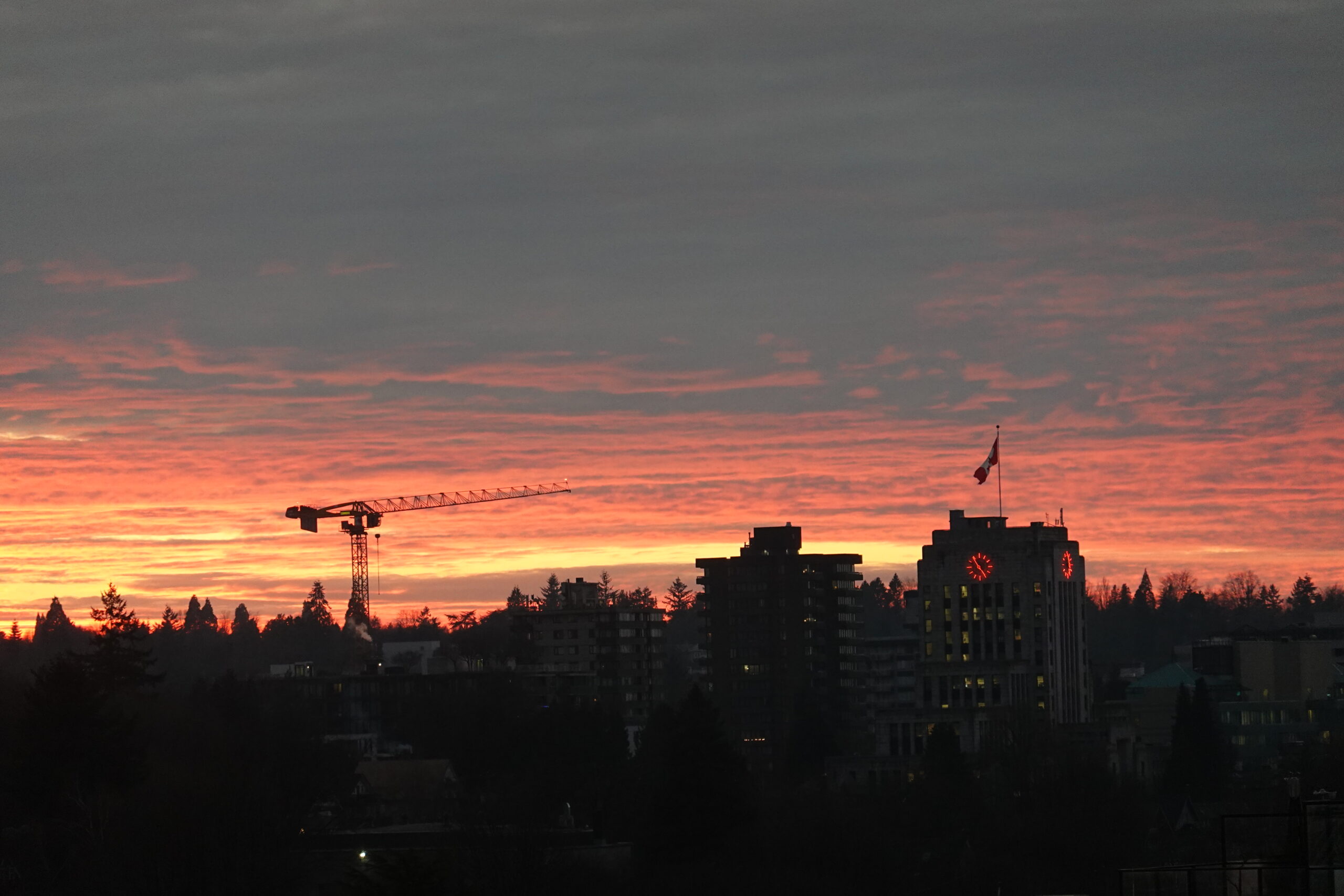 Vancouver Sunset Skyline